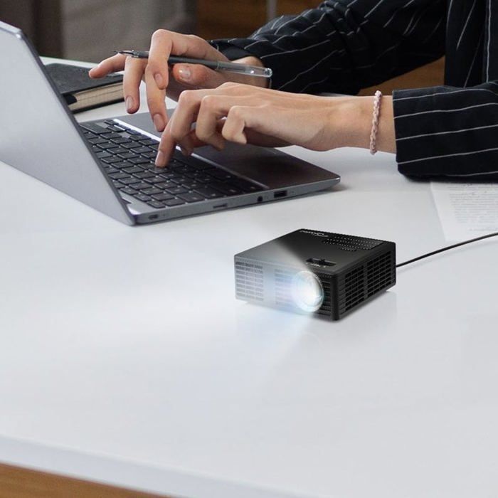 Proyector de vídeo OPTOMA ML750i - WXGA 1280×800 - Ultracompacto de tiro corto - HDMI, microSD, USB