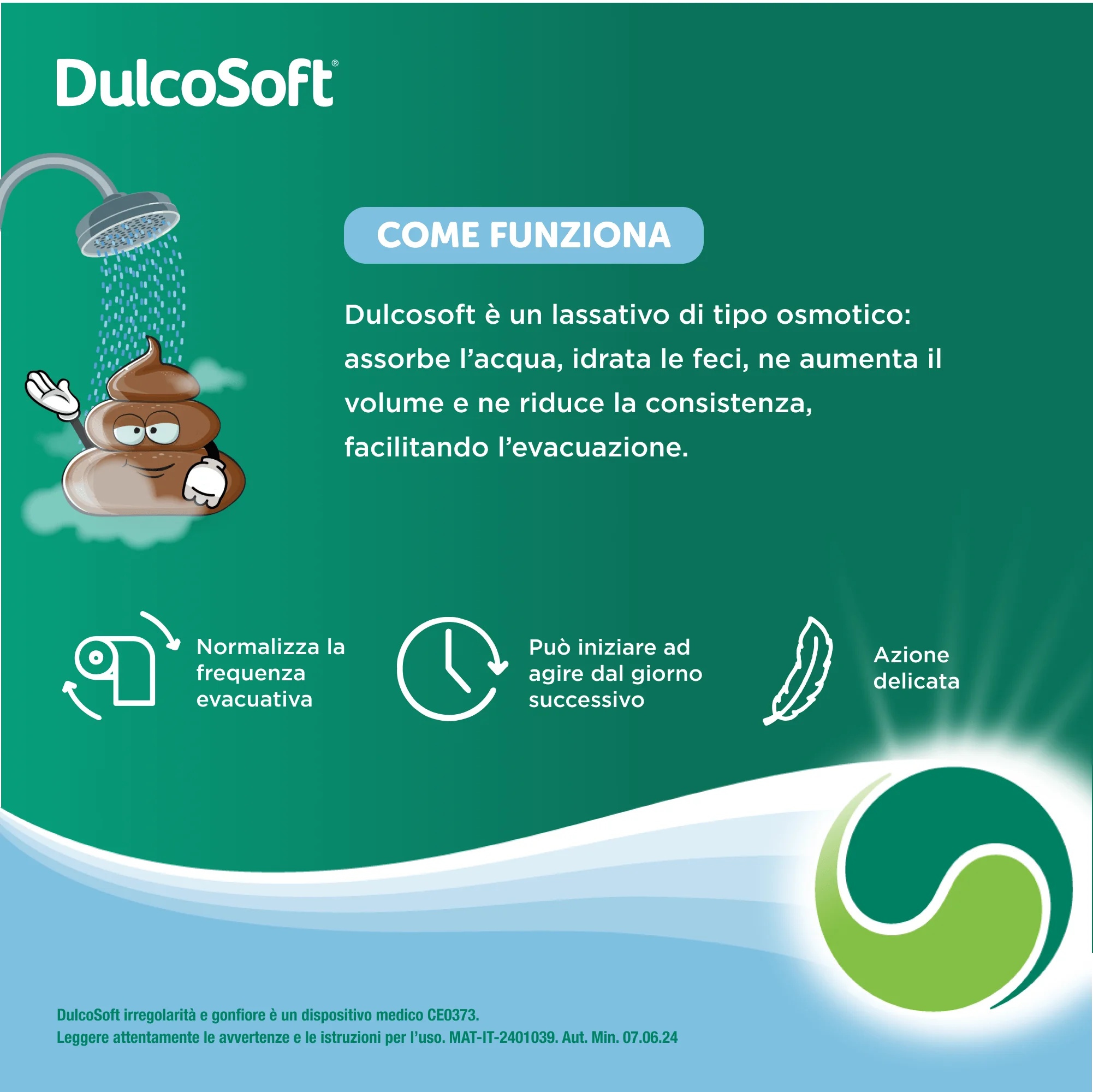 Pó Dulcosoft para inchaço e irregularidades 200 g. Começa a agir em 24 a 48 horas.