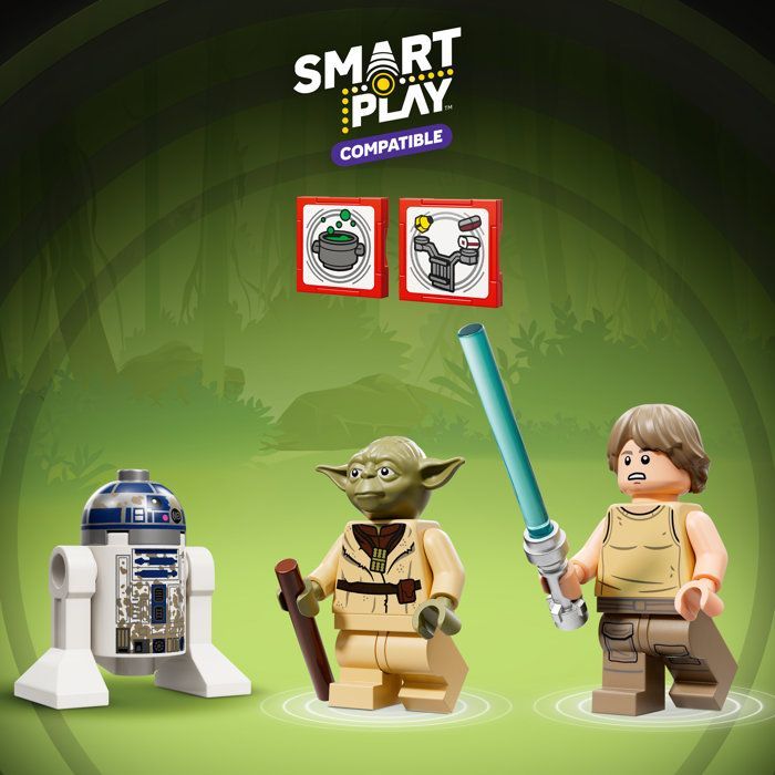 LEGO Star Wars SMART Play : Hutte de Yoda et l’Entraînement Jedi – Jouet Compatible 75422