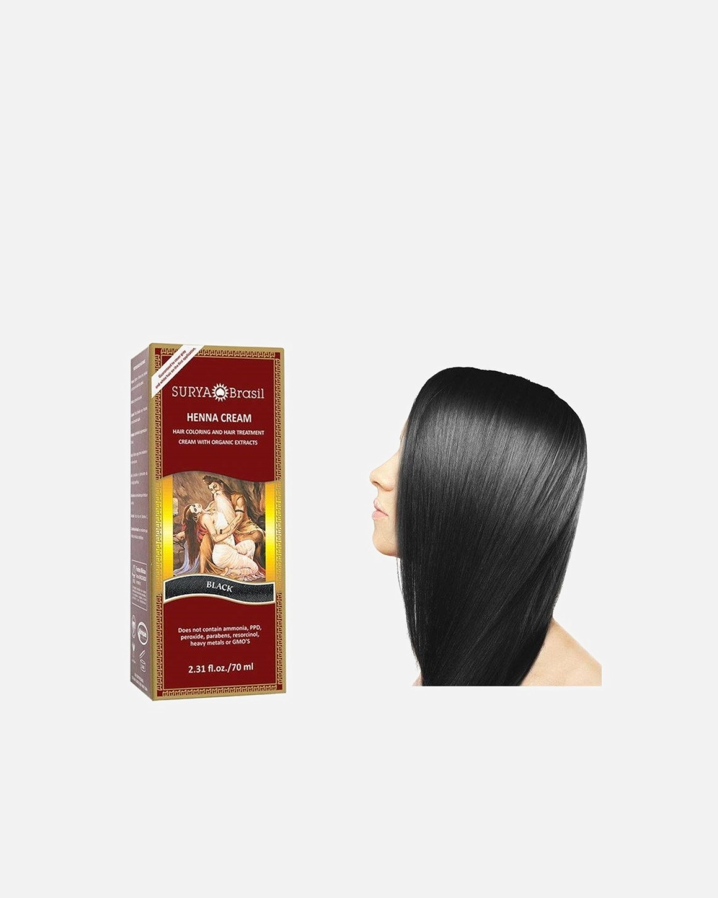 Surya Brasil Haarfärbe-Henna-Creme – 70 ml