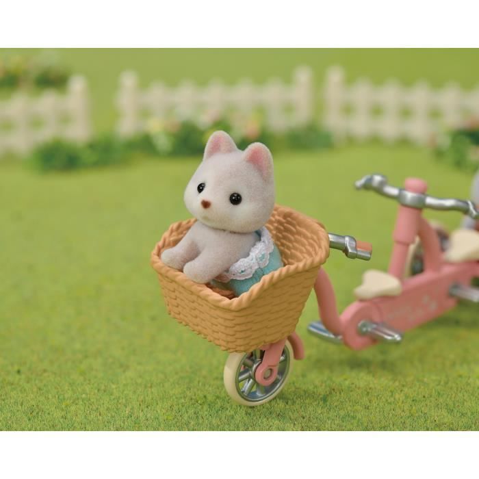 Miniaturas - Famílias Sylvanian - 5637 - Os Irmãos e Irmãs Husky e sua Tandem