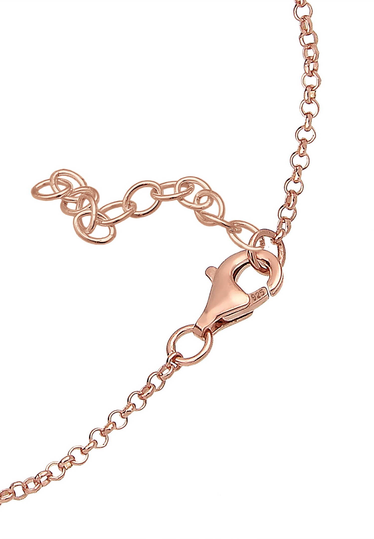 Elli DIAMONDS Femmes coeur entrelacé amour avec diamant (0.015 ct.) en argent sterling 925