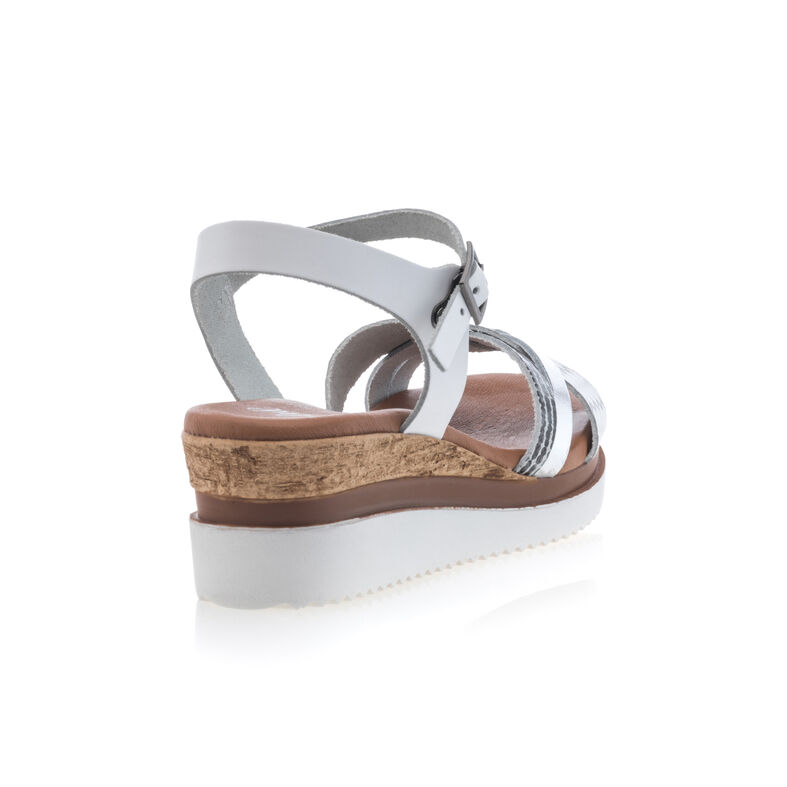 Witte damessandalen / open teenschoenen