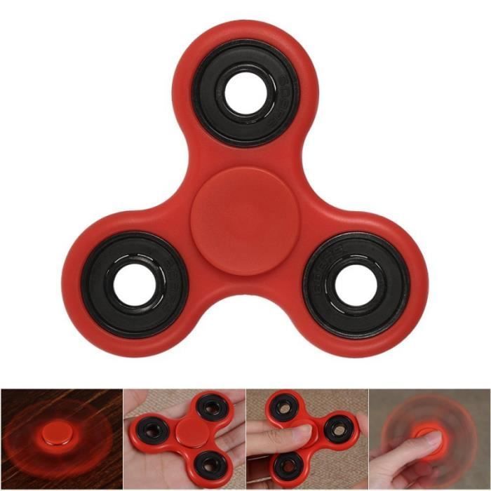 Fidget hand spinner - MYCRAZYSTUFF - Black/Red - Anti-stress - High speed - For children