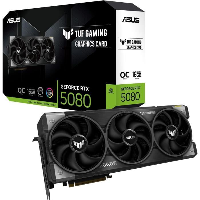 Scheda grafica - ASUS - TUF-RTX5080-O16G-GAMING - GDDR7 - DLSS 4 - 16 GB