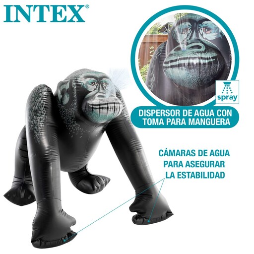  Intex jättelik uppblåsbar gorilla med vattenspridare