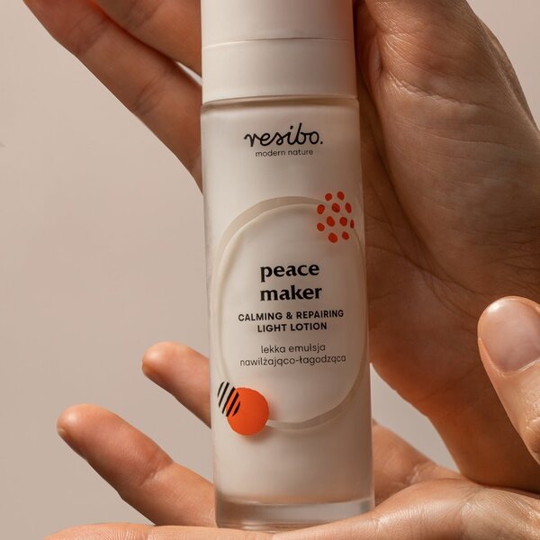 Resibo PEACE MAKER Zklidňující a regenerační lehké pleťové mléko 50ml