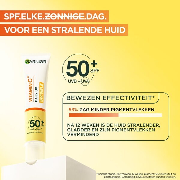 Garnier Vitamin C SPF50+ Nevidljivi antipigmentacijski dnevni UV fluid<br>40ml