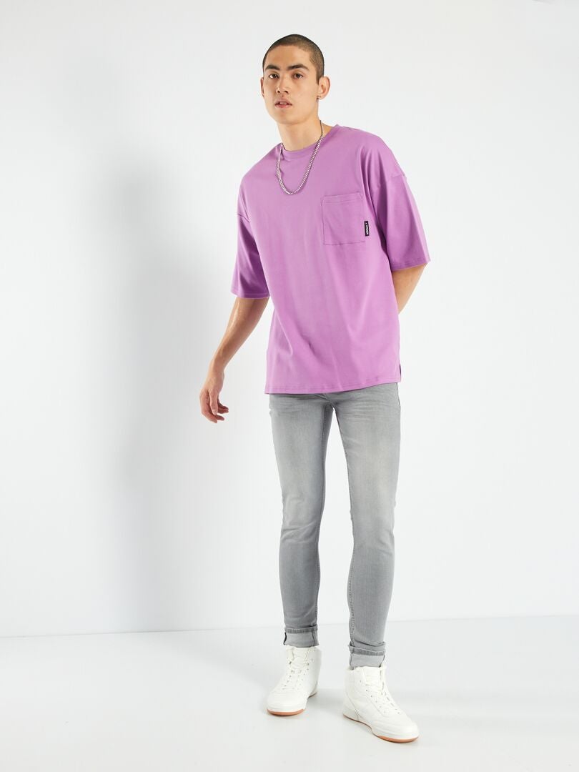 Milieuvriendelijke skinny jeans - GRIJS
