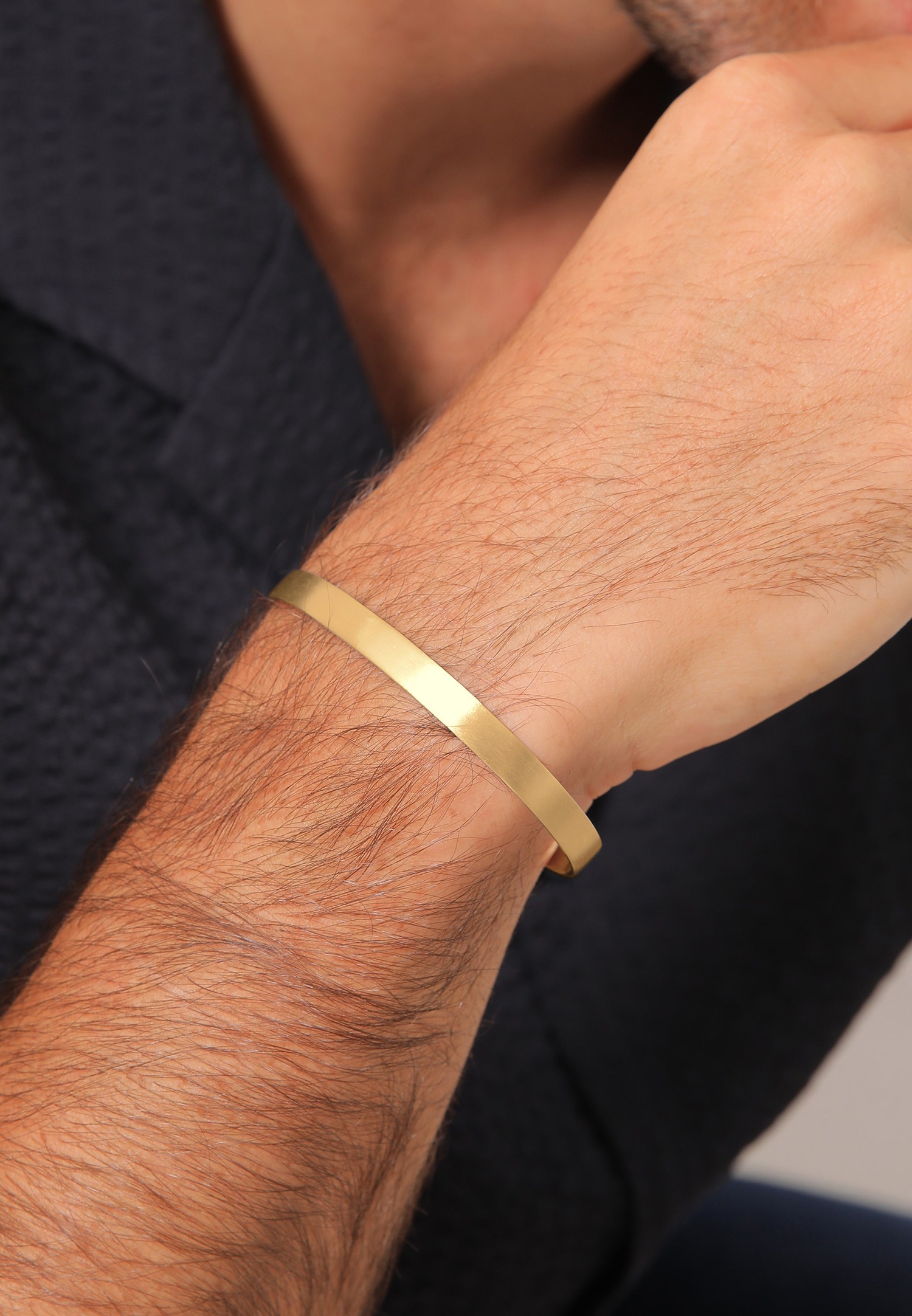 KUZZOI Basic Bracelet Homme en Argent sterling 925
