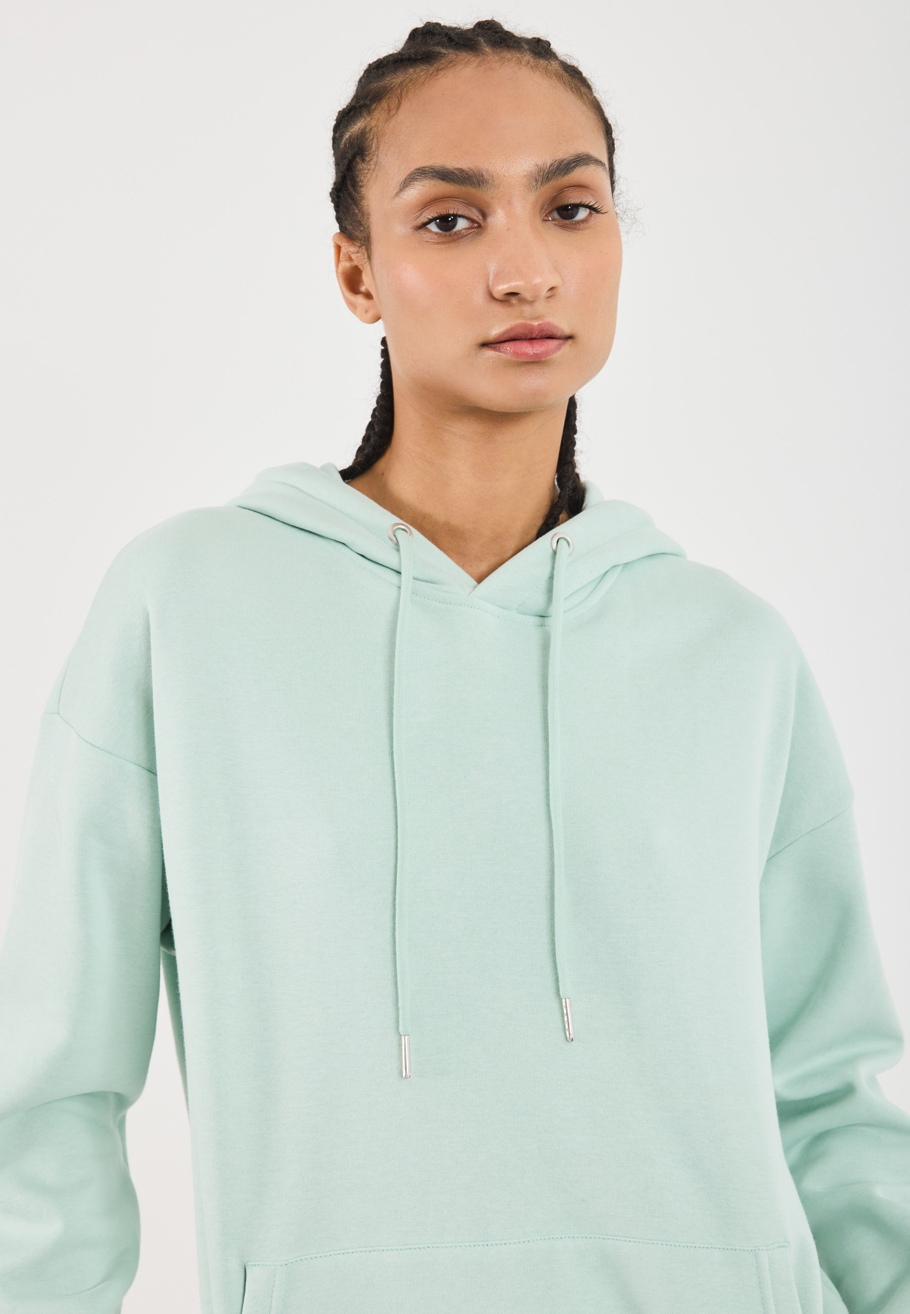 YOURTURN UNISEX - Bluza z kapturem - mięta