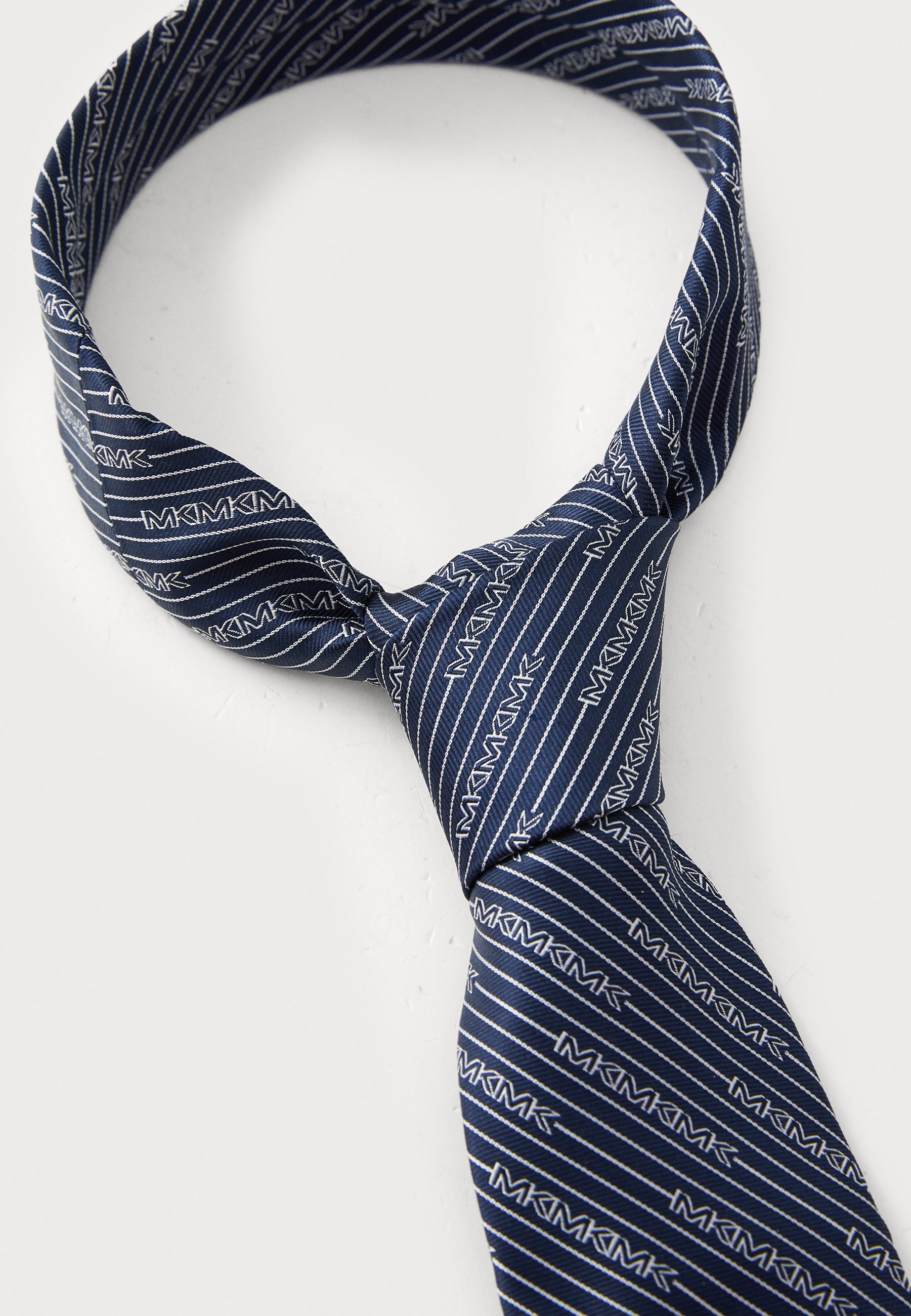 Michael Kors STENCIL LOGO TIE - Kravata - námořnická