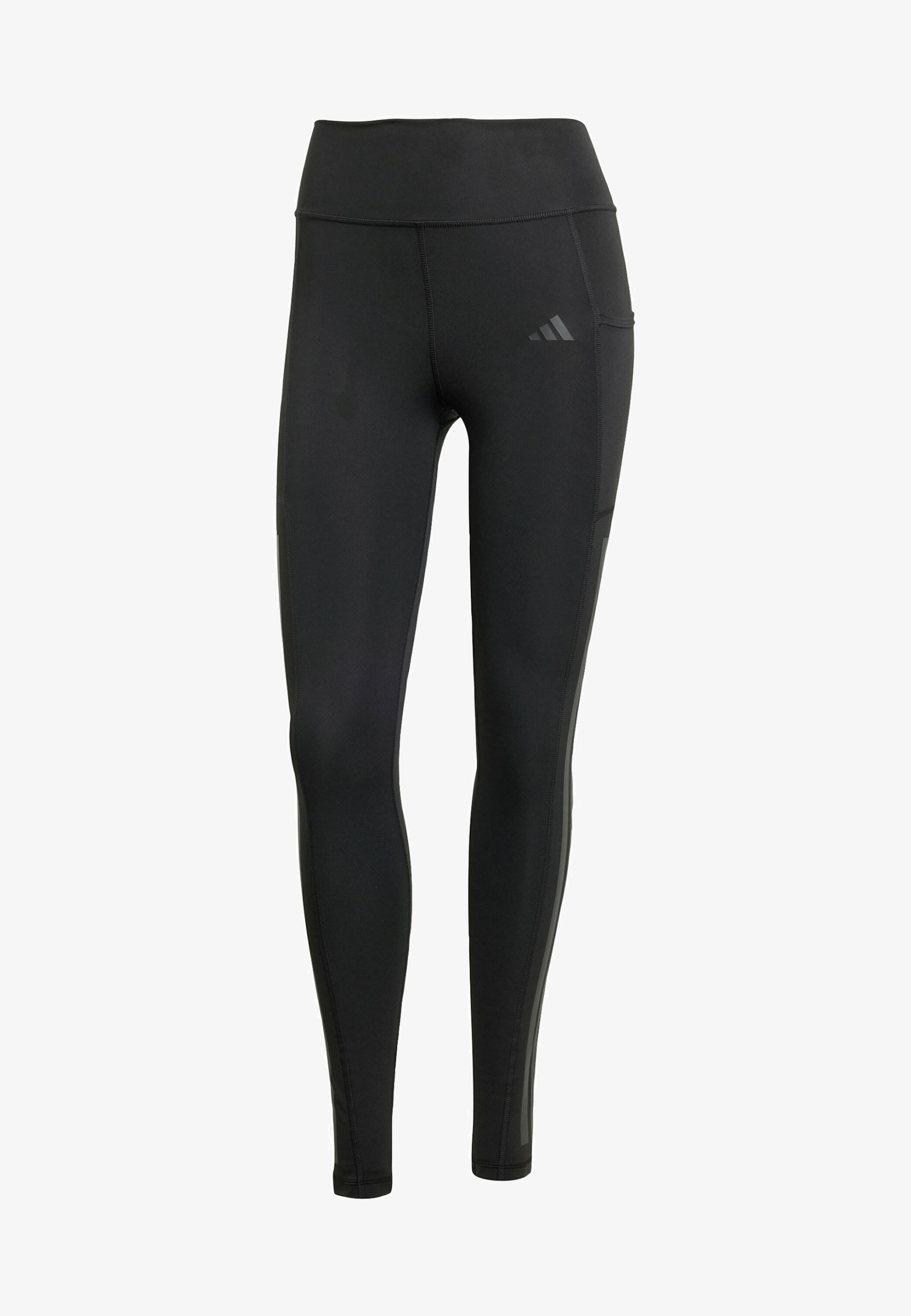 adidas Performance OPTIME 3-STRIPES FULL LENGTH - Leggings - zwart