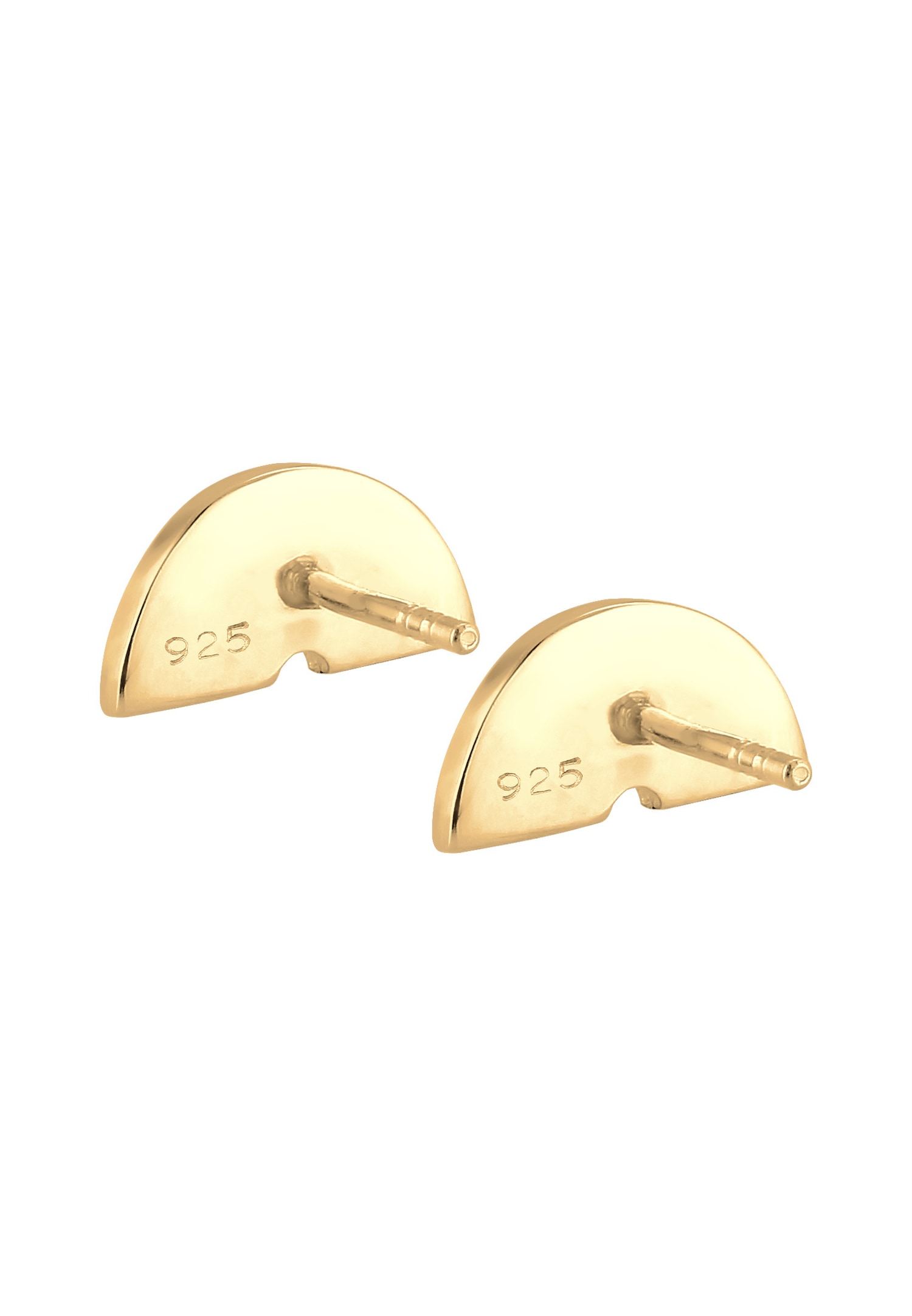 Elli Arc-en-Ciel avec Cristaux Clous d'Oreilles Enfants-Plaqué Or Argent (925/1000)