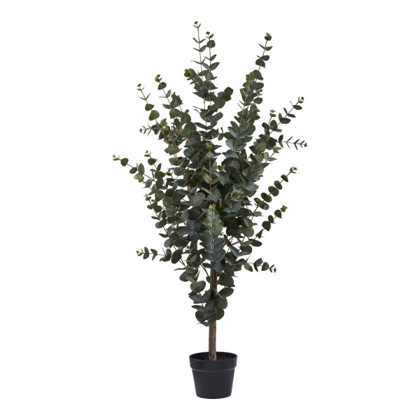 Sztuczne DRZEWKO EUKALIPTUS 120 cm w donicy z cementu