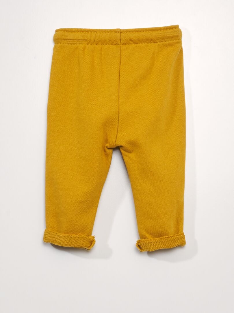 Joggingbroek van French Terry - Geel