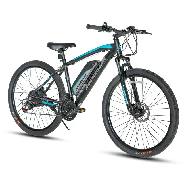 Hiland Rockshark sähköpyörä sähkömaastopyörä alumiinia 26/27.5 tuumaa 350W 20MPH aikuisille sähköpyörä Shimano 21 vaihdetta levyjarru joustohaarukka 36V 10.4Ah irrotettavalla akulla