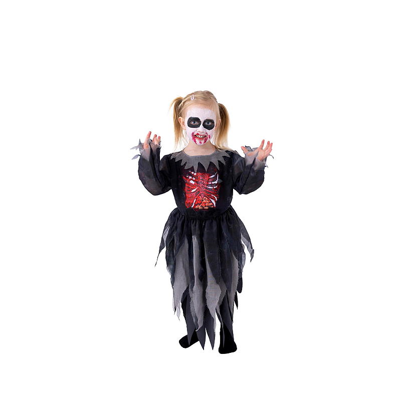 Déguisement d'Halloween Time 2 Change pour enfants de 4 à 6 ans, robe de zombie