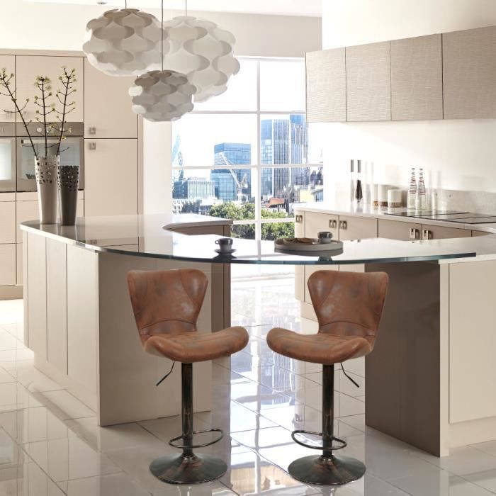 Bar Stool - MENGDA - Set of 4 - Comfortable - Stable - Height Adjustable