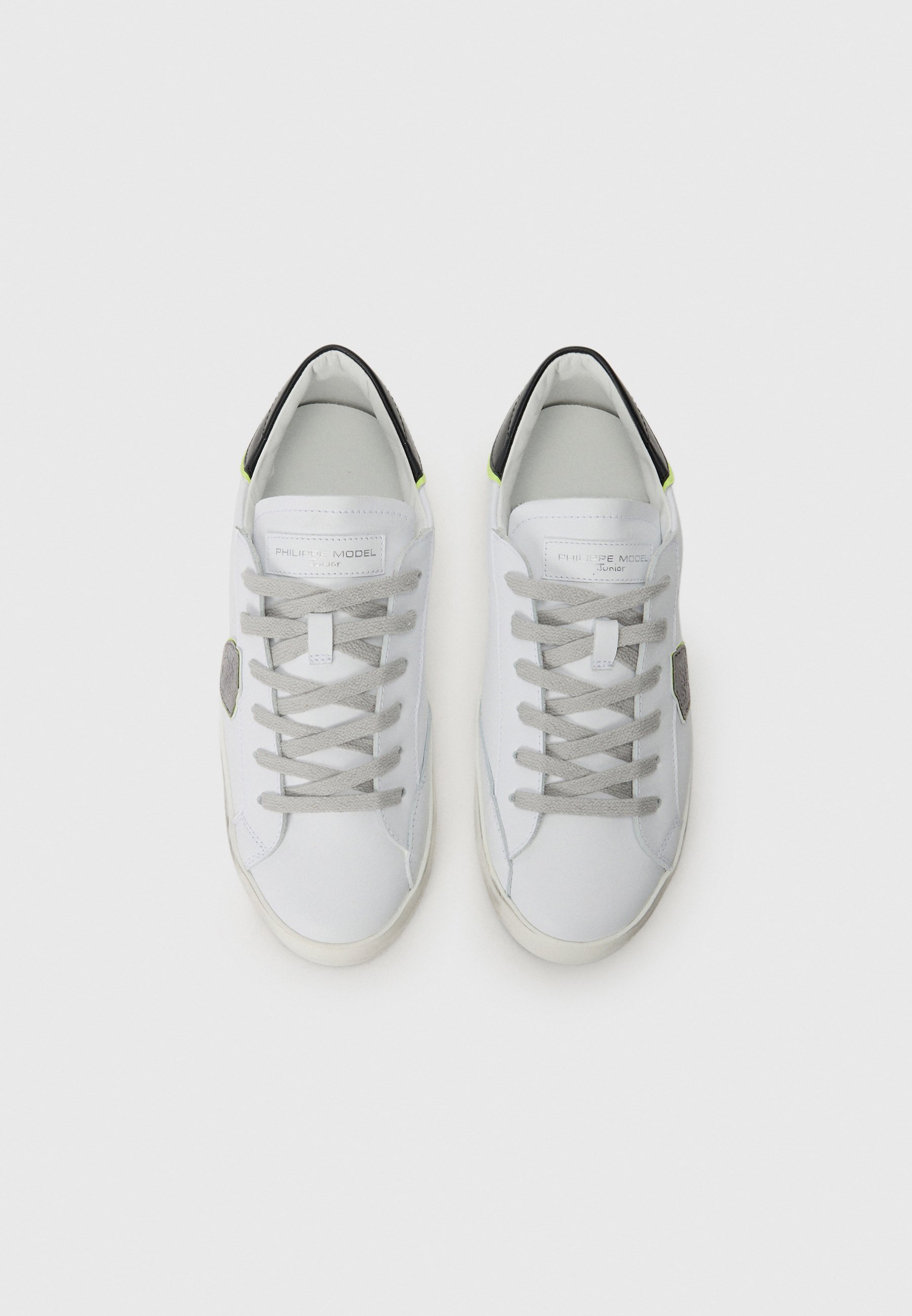 Philippe Model UNISEX - Sneakers - wit/zwart/neongeel/grijs