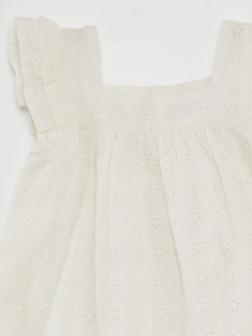 Vestido com costura inglesa - BRANCO