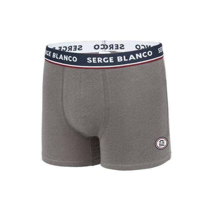 Serge Blanco Men's Boxer Shorts - Black (Pack of 4)