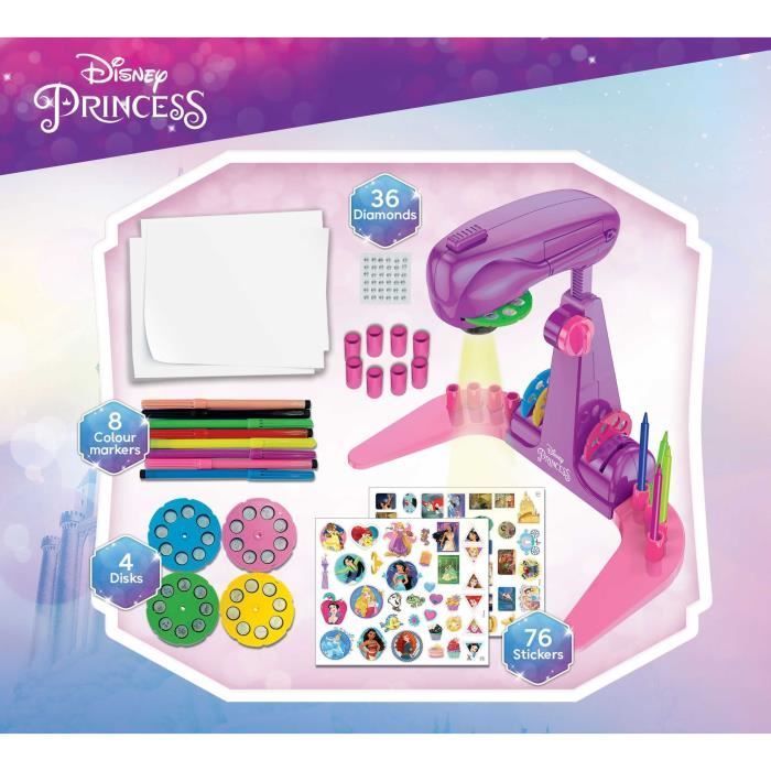 Drawing Projector - LISCIANIGIOCHI - PRINCESSES - Accessories Included, Princess Models