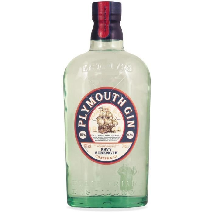 GIN PLYMOUTH  Navy strength 57° 70cl