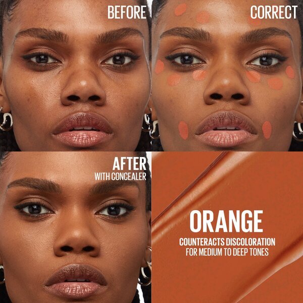 „Maybelline New York Instant Eraser“ oranžinės spalvos korekcinis maskuoklis<br>