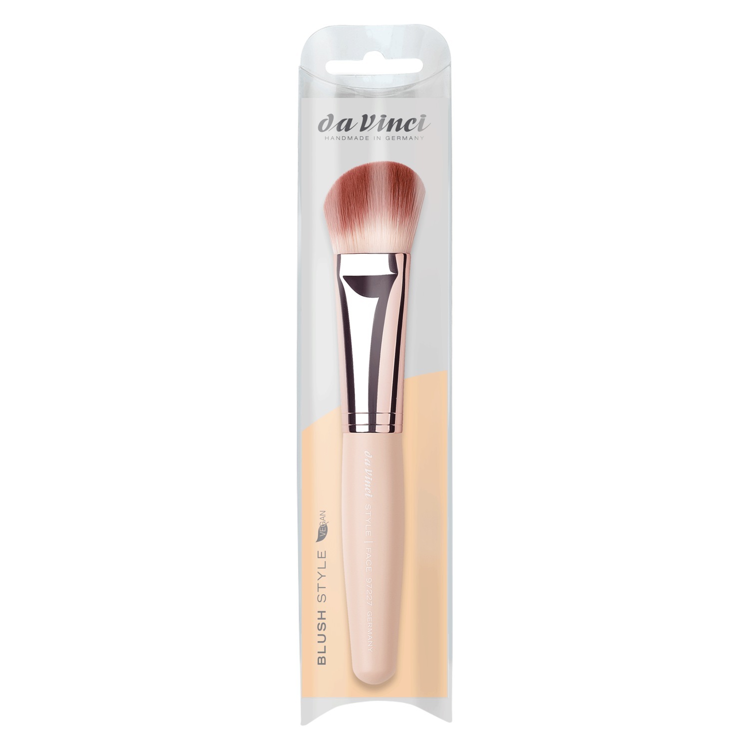 Štetec na púder v štýle Da Vinci, šikmý štetec na lícenku – 1 kus