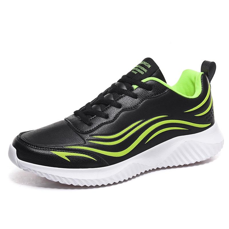 Zapatos vulcanizados con cordones para hombre, cómodos, para parejas, de PU, a la moda, negros, antideslizantes, con suela MD, suaves e informales.