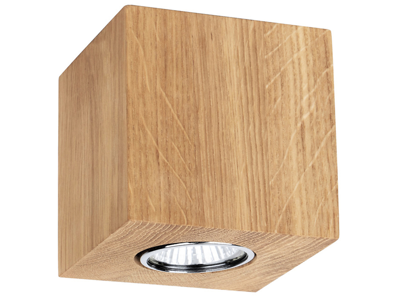 Plafon Wooddream drewniany brązowy