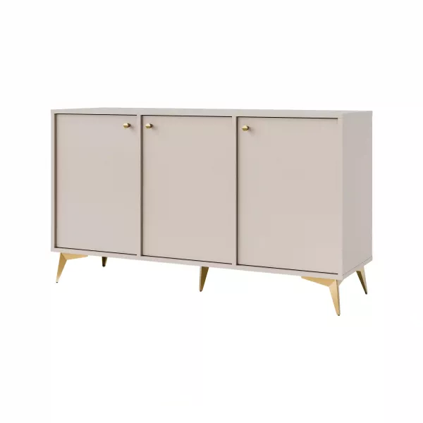 Komoda trzydrzwiowa do salonu Sakai 1 3F T813 Beżowy