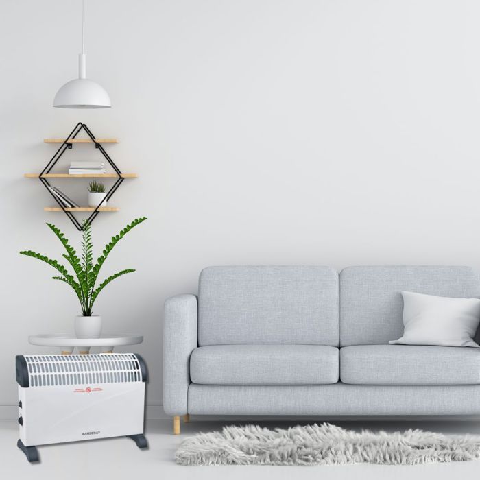Kamberg - Convecteur Radiateur Électrique - 3 niveaux de puissance avec Thermostat - Chauffage silencieux et rapide - 2 000 W