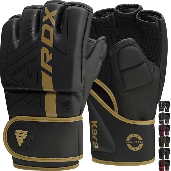 Guanti RDX MMA, guanti da combattimento per la boxe e il grappling, guanti da Muay Thai per lo sparring, guanti da combattimento in gabbia, oro