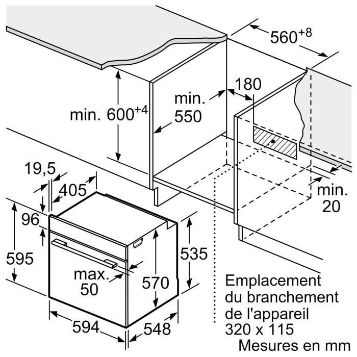 Horno empotrable - BOSCH - HBA171BS4F - 71L - Pirólisis - AutoPilot10