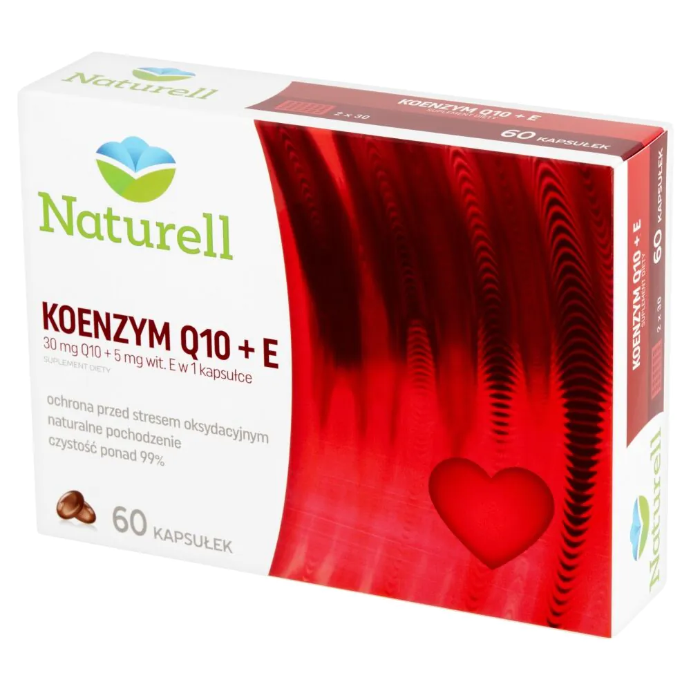 Naturell Koenzym Q10 + Witamina E, Kapsułki