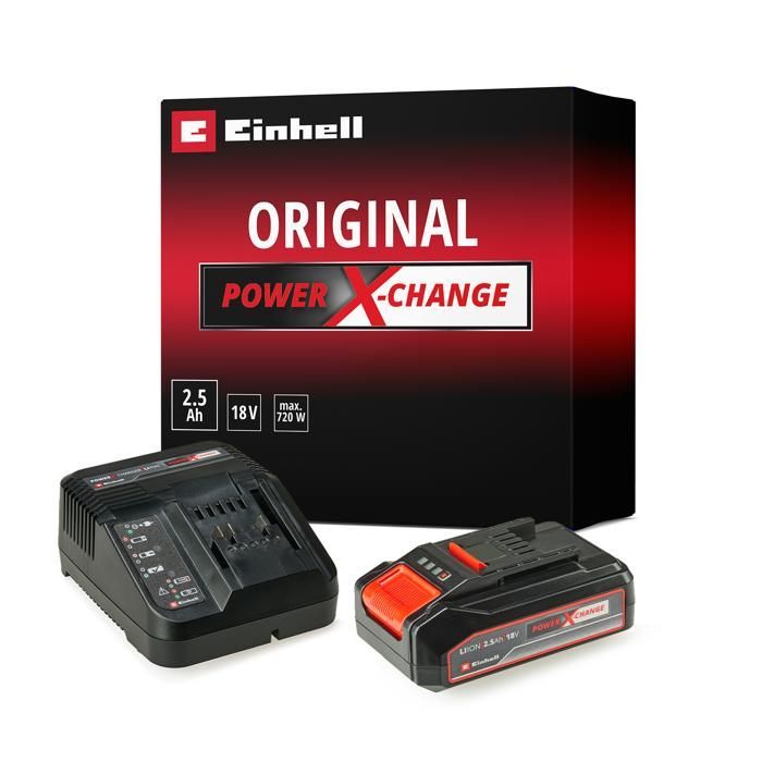 Einhell Starter Kit 2.5 Ah PXC (Lithium-Ion, 18V, charger + 1 battery 2.5Ah, for Einhell PXC devices)