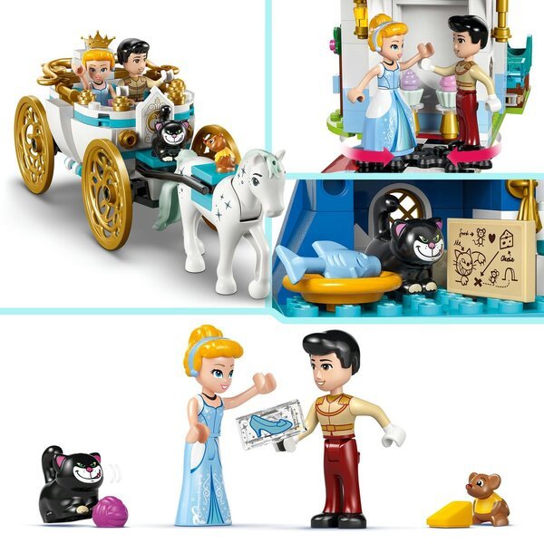 LEGO Disney 43275 Pepelkin grad in kočija s konjsko vprego