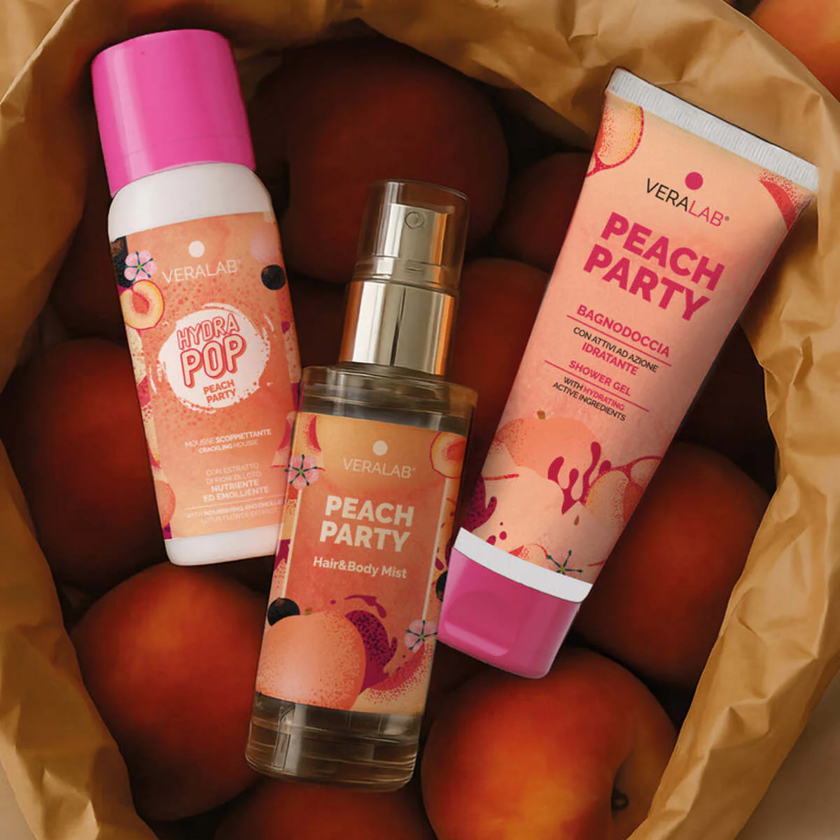 Kit Corpo Peach Party - Travel Ready Kit - Cofanetti Viso e Corpo