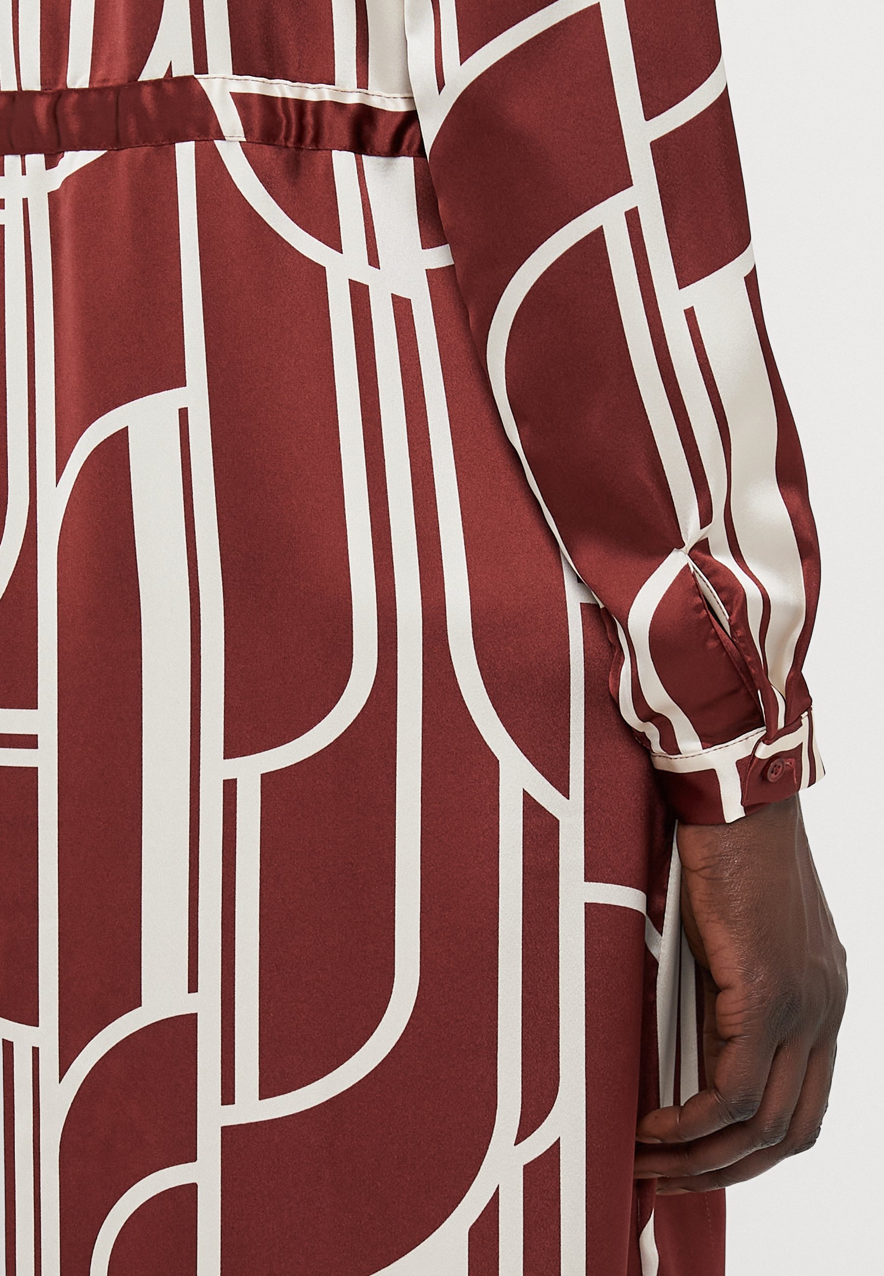 Vero Moda Tall VMHADLEY SHIRT DRESS - Overhemdjurk - Syrah