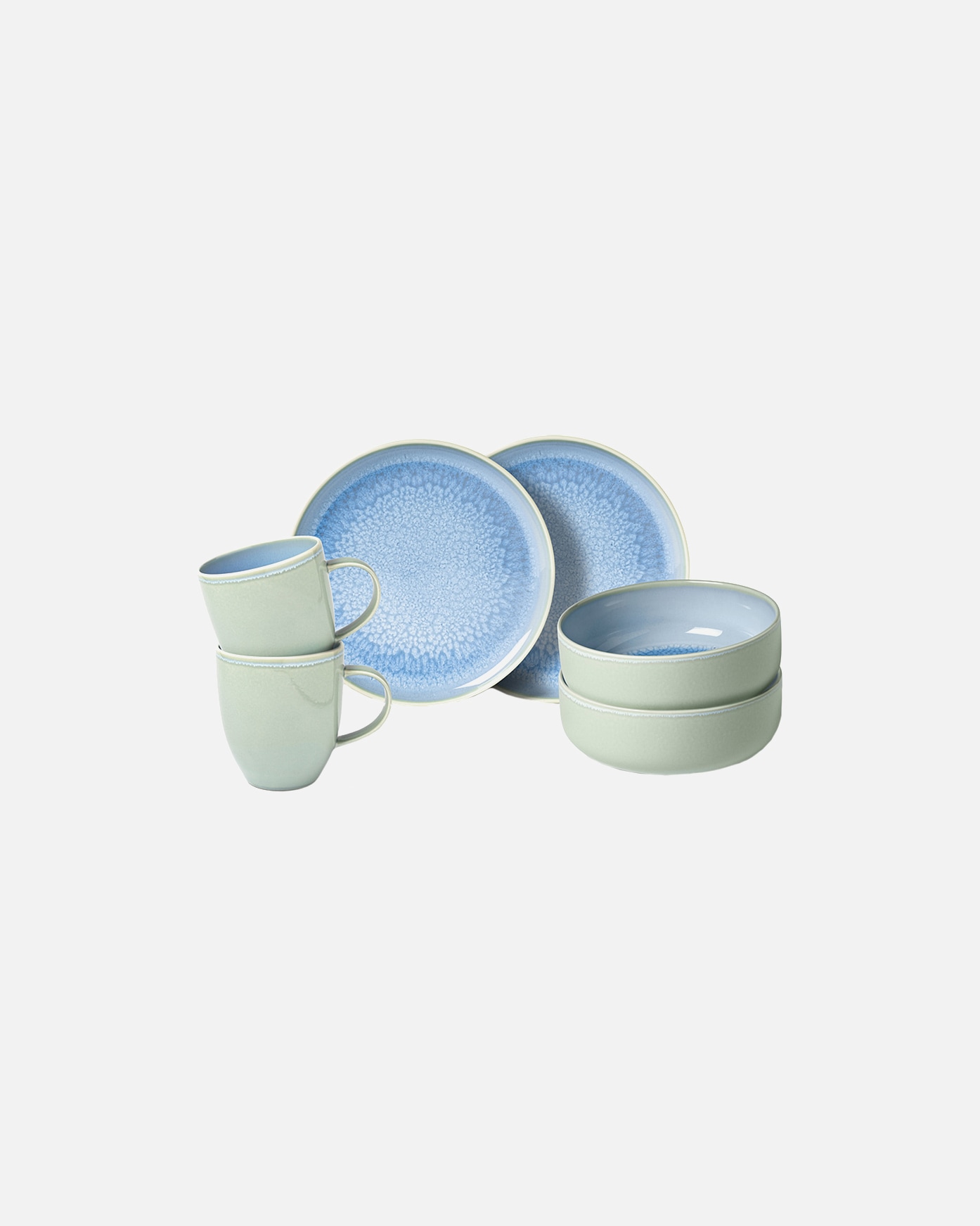 Villeroy & Boch 6-delig ontbijtservies, bosbessenmotief - 1 stuk