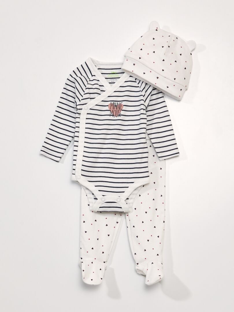 Komplet 3-częściowy - Body + legginsy + czapeczka 