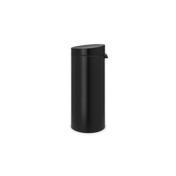Cubo de basura táctil BRABANTIA - 30L - Negro mate
