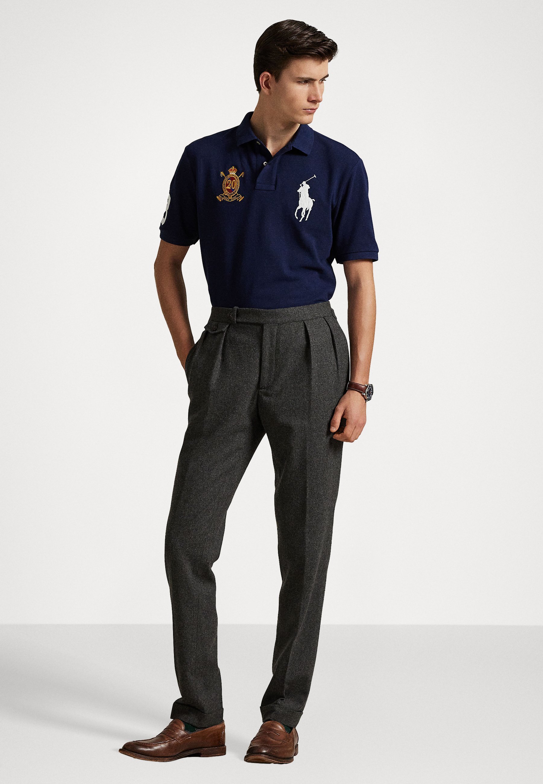 Polo Ralph Lauren CUSTOM SLIM FIT 20° ANNIVERSARIO - Polo - Newport Navy