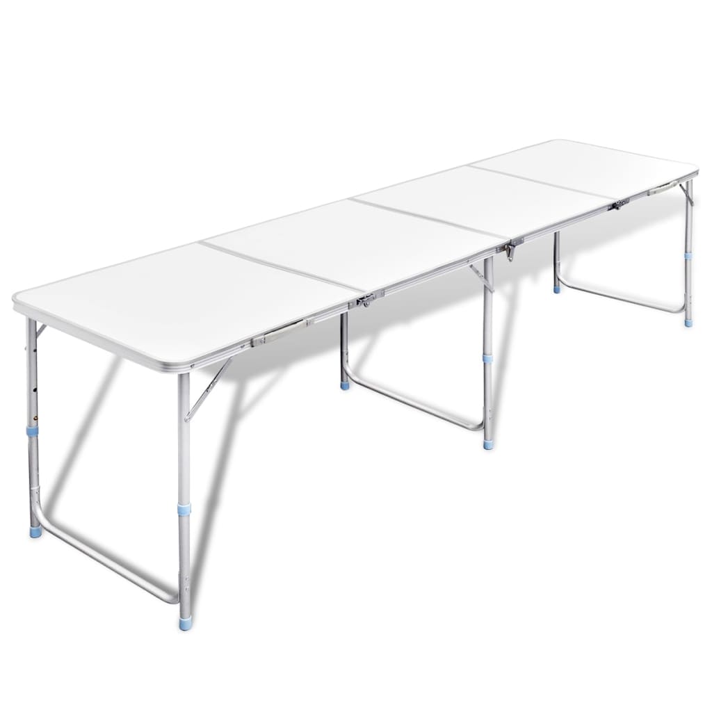 Mesa de camping dobrável em alumínio