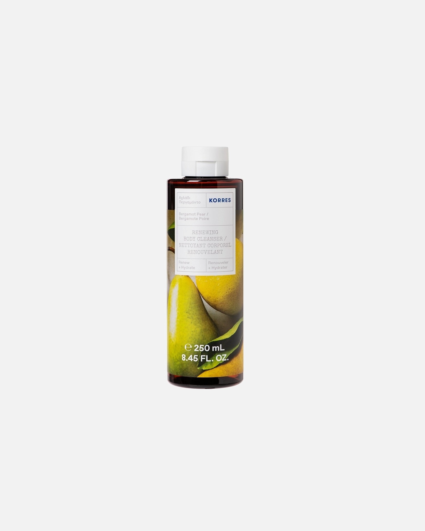 KORRES Bergamot-Hruškový telový gél Obnovujúci čistiaci gél na telo - 250 ml