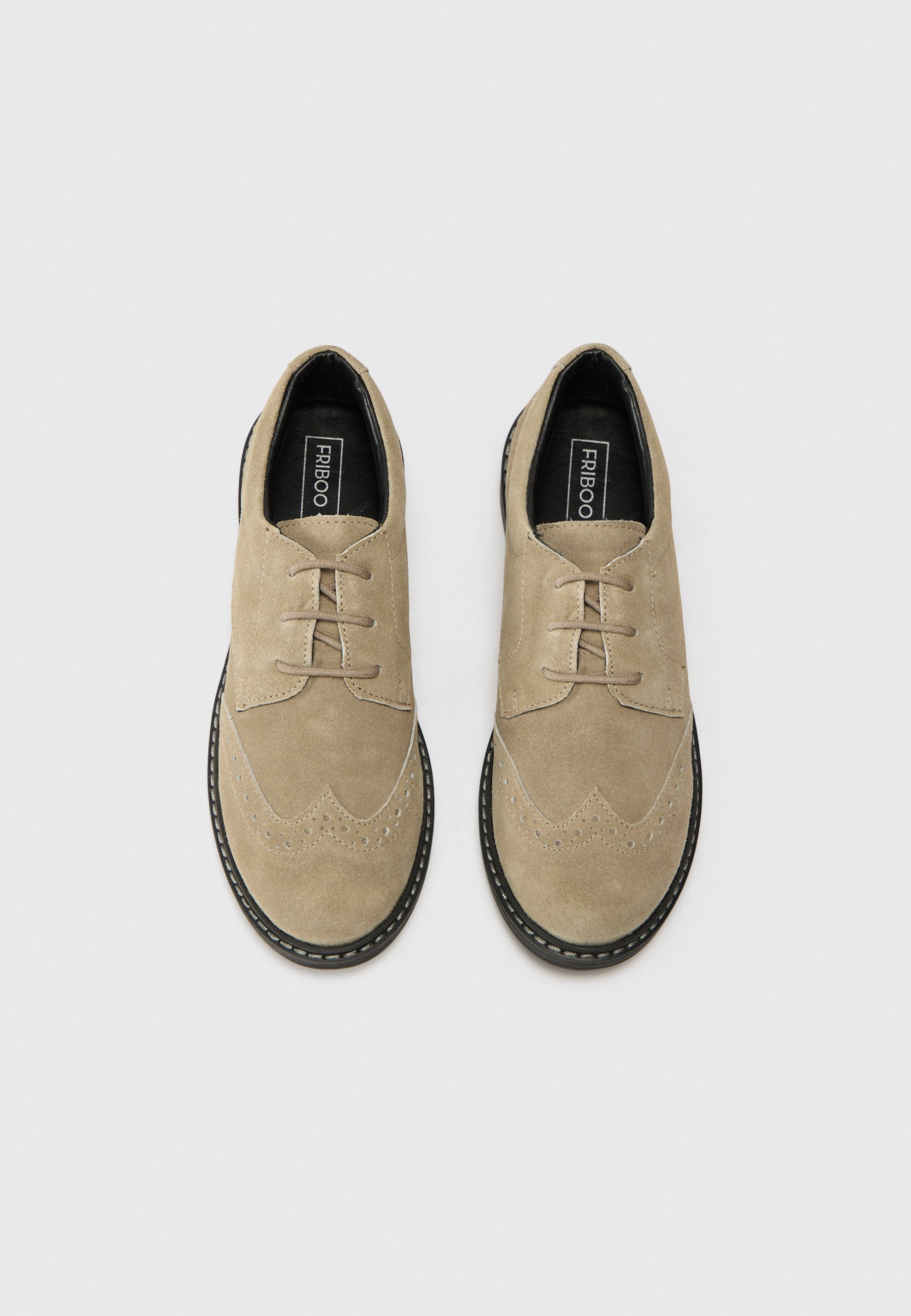 Friboo LEATHER - Eleganti scarpe stringate - tortora