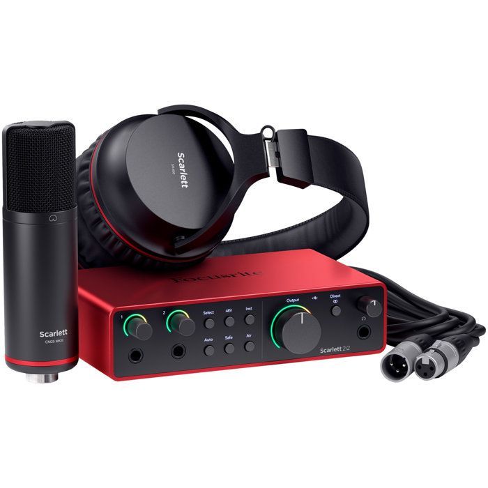 Placa de som Focusrite Scarlett Studio Pack G4
