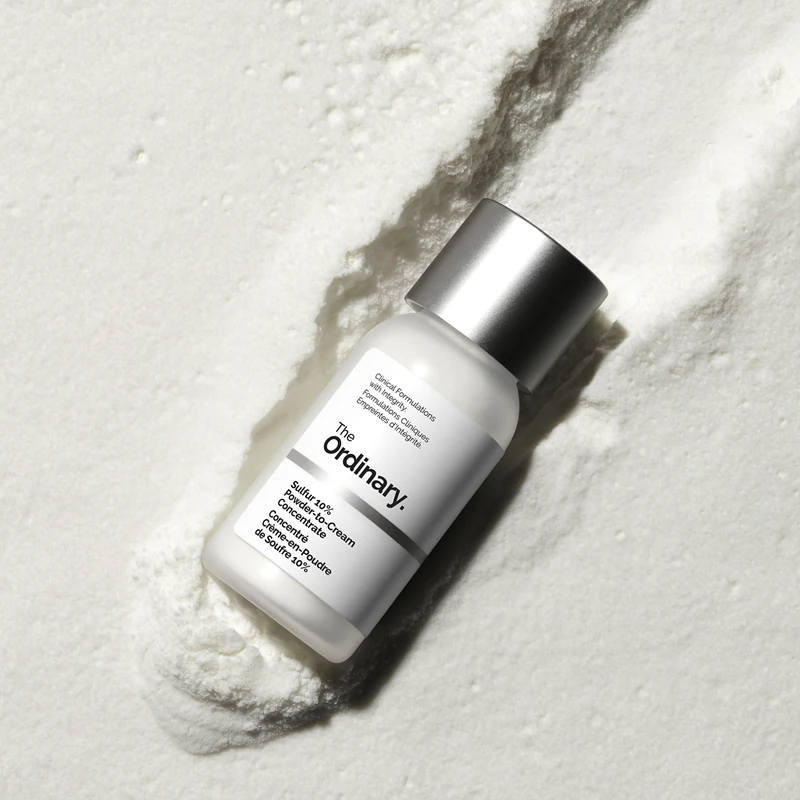 Tratamento localizado antiacne The Ordinary Sulfur 10% Powder-to-Cream Concentrate